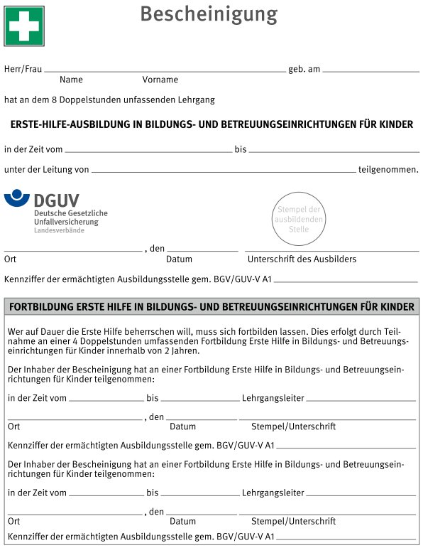 Verbandbuch der DGUV, betriebinbestform: Medienshop für die betriebliche  Ausbildung und Unterweisung.